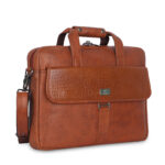 Premium VOZIK Flap-Buckle: Perfect Leather Briefcases for Men - Crocodile Texture - Image 2