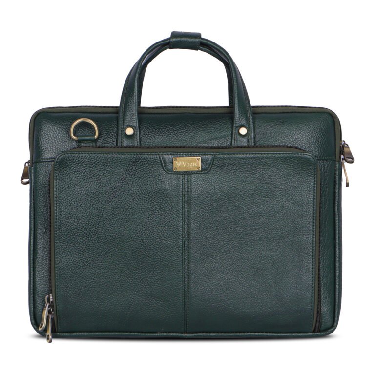 Vozik Premium Leather Laptop Bag - Image 1