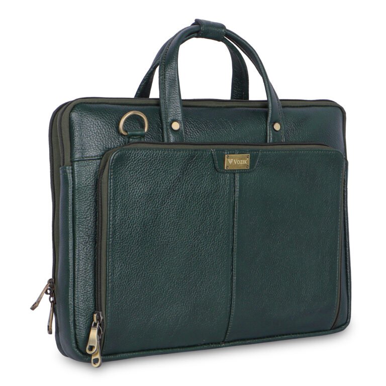 Vozik Premium Leather Laptop Bag - Image 2