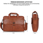 Premium VOZIK Flap-Buckle: Perfect Leather Briefcases for Men - Crocodile Texture - Image 8