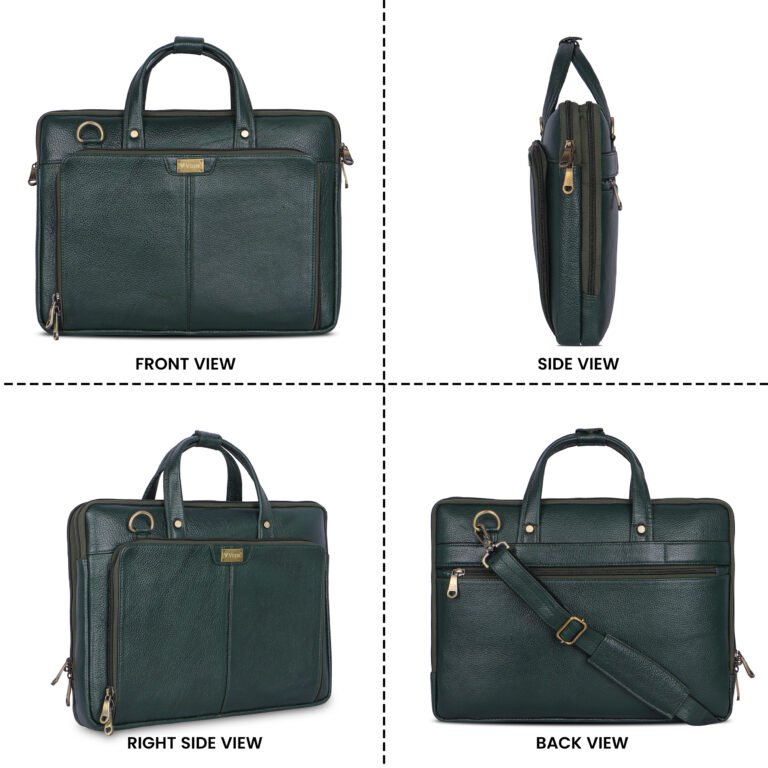 Vozik Premium Leather Laptop Bag - Image 10
