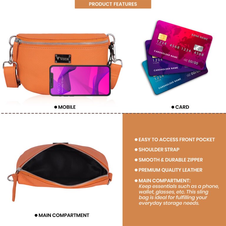 Vozik Premium Leather Crossbody Bag - Image 8