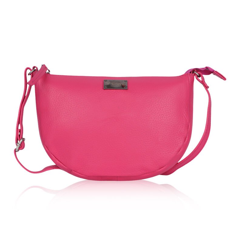 Vozik Half-Moon Leather Sling Bag – Curve Edition - Image 1