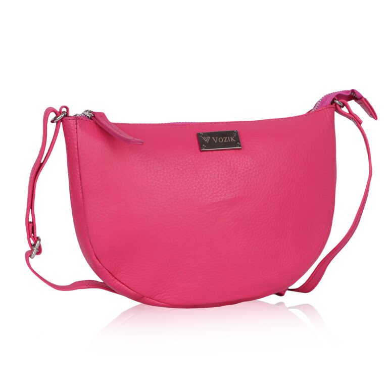 Vozik Half-Moon Leather Sling Bag – Curve Edition - Image 2