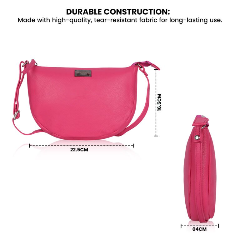Vozik Half-Moon Leather Sling Bag – Curve Edition - Image 8