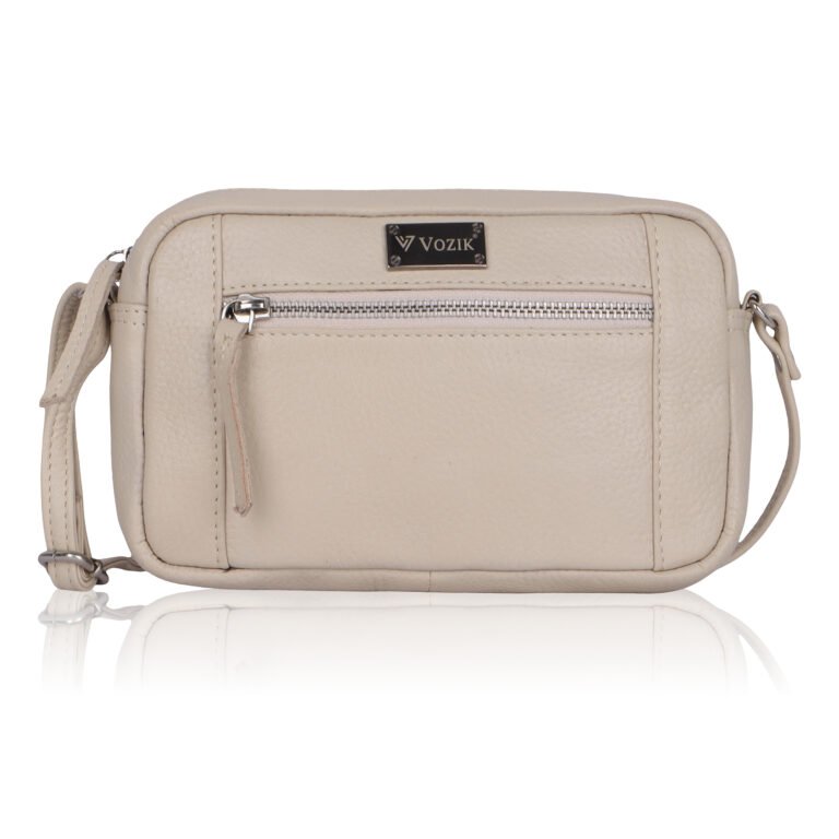Vozik Compact Leather Crossbody Bag – Vibrant Collection - Image 1
