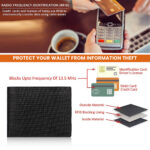 VOZIK Slim Bifold Wallet Men - Interior detail of 6 card slots and 2 slide pockets