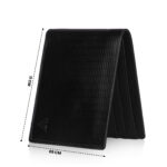 VOZIK Shiny Seeds: Slim Mens Genuine Leather Wallet with 6 card slot (Black) - Image 6