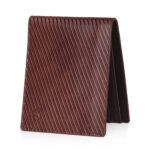 Vozik mens genuine leather wallet for men in a standing view of slim profile