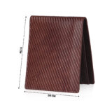 VOZIK leather bifold wallet size view