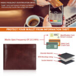 VOZIK Shiny Seeds: Slim Mens Genuine Leather Wallet With 6 Card Slot (Brown) - Image 6