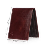 VOZIK Shiny Seeds: Slim Mens Genuine Leather Wallet With 6 Card Slot (Brown) - Image 4